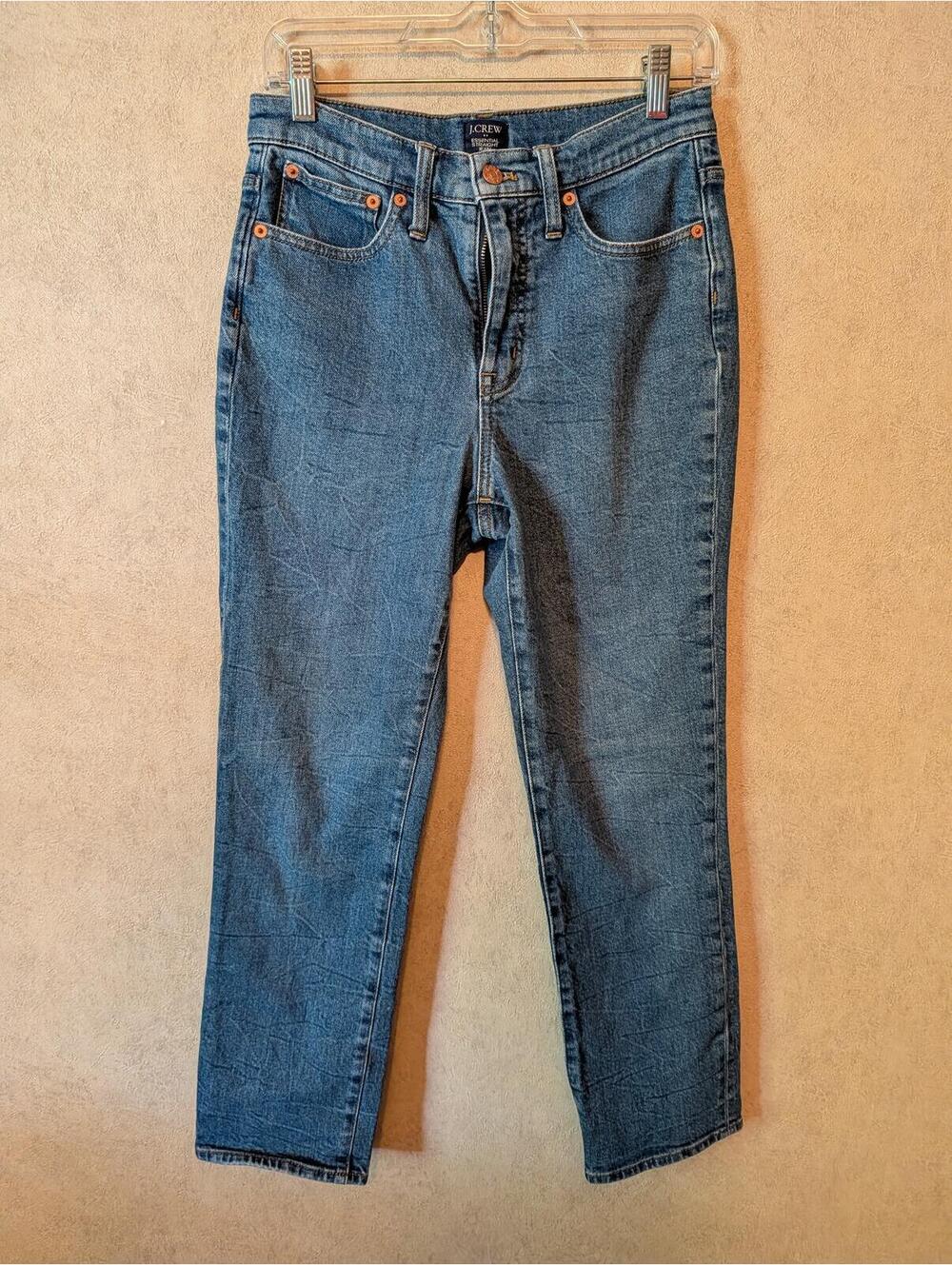 J CREW classic straight leg jeans sz 27